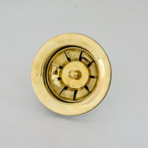 Unlacquered Brass Kitchen Sink Strainer